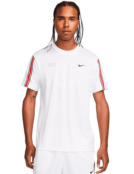 CAMISETA NIKE HOMBRE MANGA CORTA  NSW REPEAT, BLANCA