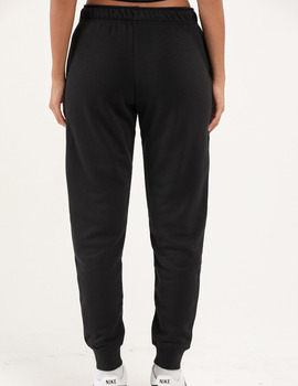 pantalón nike mujer de algodón con puño sportswear, negro