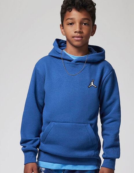 SUDADERA CAPUCHA JORDAN JUNIOR AZUL, JDB ESSENTIALS