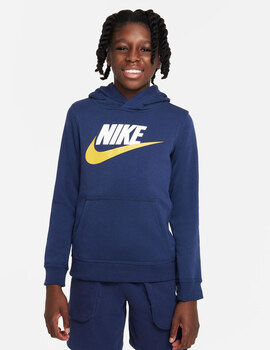 SUDADERA NIKE JUNIOR SPORTSWEAR CLUB FLEECE BIG MARINO