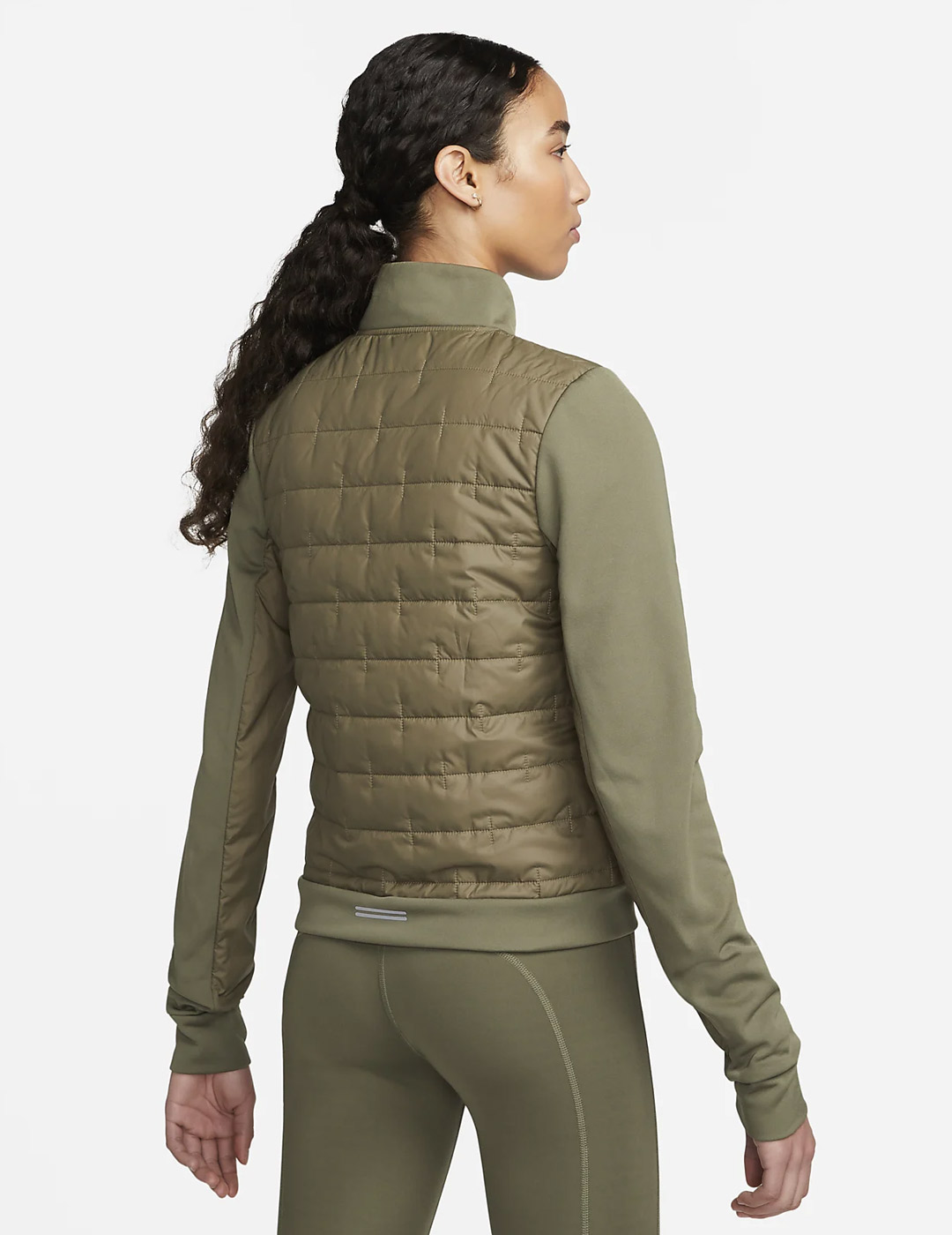 CHAQUETA NIKE THERMA-FIT MUJER, VERDE KAKI