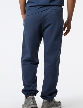 PANTALÓN NEW BALANCE HOMBRE ALGODÓN CON PUÑO, AZUL