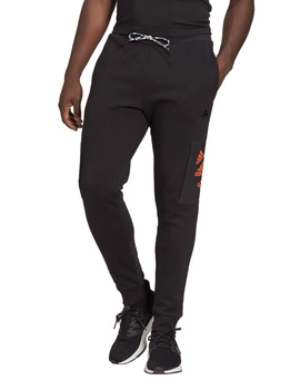 PANTALON ADIDAS NEGRO CON PUÑO ALGODON Q4 , HOMBRE