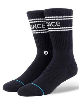 CALCETIN STANCE BASIC  3 PACK CREW, NEGRO