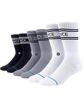 CALCETIN STANCE BASIC  3 PACK CREW, MULTICOLOR