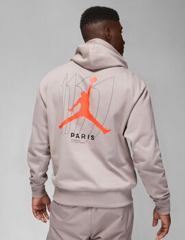 SUDADERA JORDAN M J PSG STMT FLC GRIS