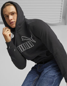 SUDADERA CAPUCHA PUMA HOMBRE NEGRA