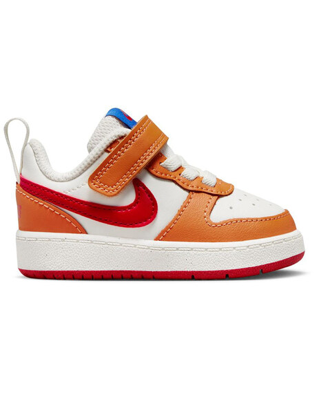 homosexual genéticamente Decepción ZAPATILLA NIKE BOROUGH VELCRO BEBÉ, BLANCO/NARANJA