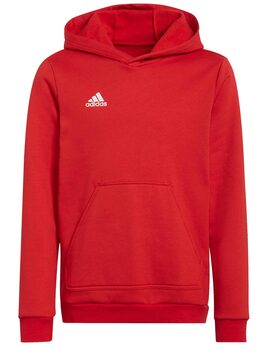 SUDADERA ADIDAS CAPUCHA JUNIOR, ROJA
