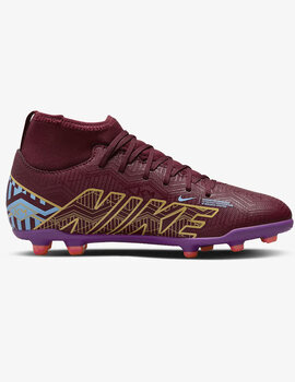 BOTA DE FUTBOL NIKE JR SUPERFLY 9 CLUB KM FG/MG, GRANATE