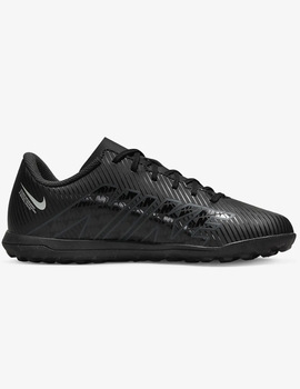 BOTA DE FUTBOL NIKE JR VAPOR 15 CLUB TURF NEGRO