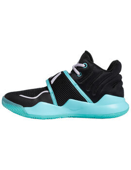 ZAPATILLA DE BALONCESTO ADIDAS DEEP THREAT PRIMEBLUE J, NEGRO/CELESTE