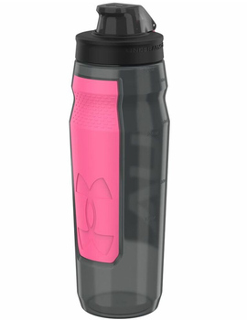 BOTELLA UNDER ARMOUR PLASTICO NEGRO/ROSA