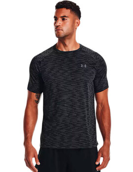 CAMISETA UNDER ARMOUR TECNICA MANGA CORTA, NEGRO