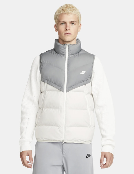 capa tempo Gángster CHALECO NIKE HOMBRE STORM-FIT GRIS/BLANCO, DR9617-084