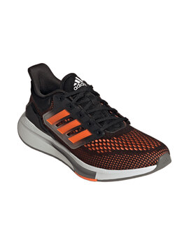 ZAPATILLA RUNNING ADIDAS HOMBRE EQ21 RUN, NEGRO/NARANJA