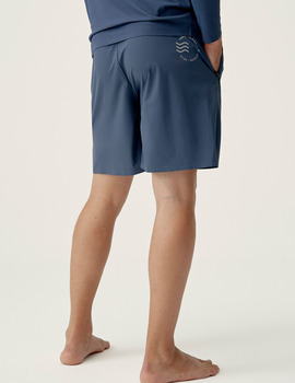 SHORT HOMBRE  LIVING YOGA ORINOCO, AZUL