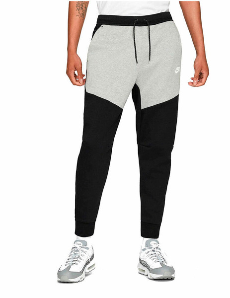 PANTALÓN TECH FLEECE HOMBRE, NEGRO/GRIS