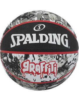 Balón de Baloncesto SPALDING GRAFFITI 7, NEGRO