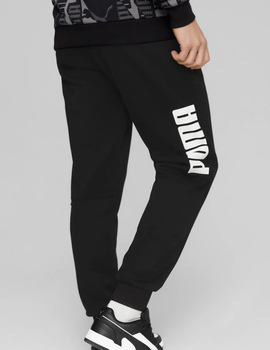 PANTALÓN PUMA POWER ALGODON HOMBRE, NEGRO