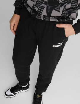 PANTALÓN PUMA POWER ALGODON HOMBRE, NEGRO