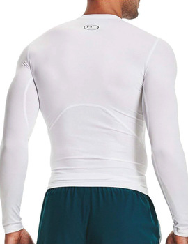 CAMISETA TERMICA MANGA LARGA UNDER ARMOUR, BLANCA