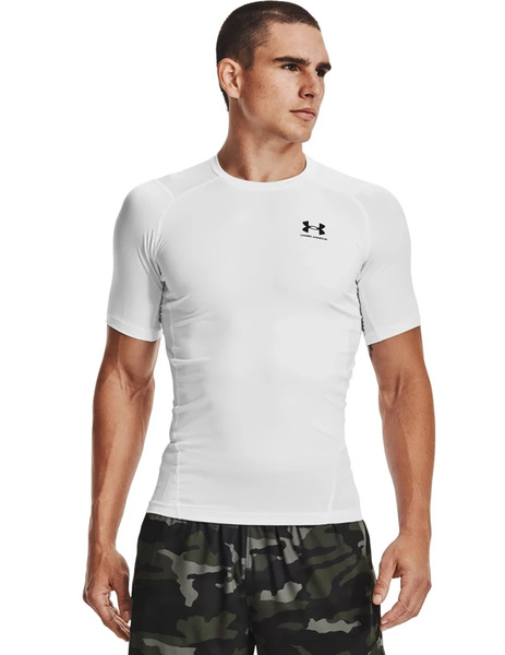 Camiseta termica técnica blanca de manga corta para hombre de Under Ar