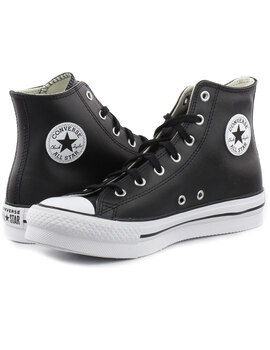 CONVERSE PIEL, CHUCK TAYLOR ALL STAR EVA LIFT JUNIOR, NEGRO