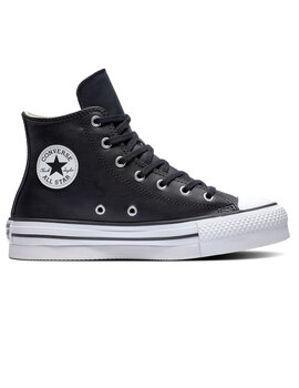 CONVERSE PIEL, CHUCK TAYLOR ALL STAR EVA LIFT JUNIOR, NEGRO