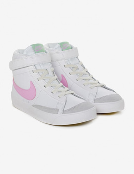 NIKE BLAZER MID '77 LITTLE KIDS' SH, BLANCO/ROSA