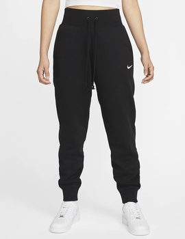 pantalón nike con puño mujer tiro alto SPORTWEAR PHOENIX, negro