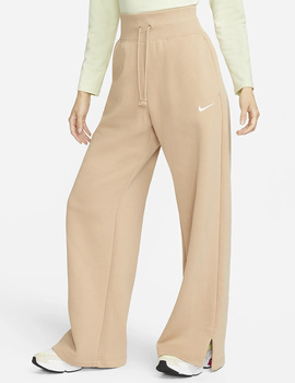 PANTALON OVERSIZE NIKE SPORTSWEAR PHOENIX FLEECE MUJER, BEIGE