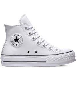 CONVERSE PLATAFORMA PIEL CHUCK TAYLOR ALL STAR LIFT, BLANCA