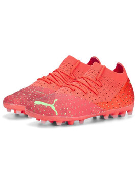 BOTA FÚTBOL PUMA FUTURE Z 3.4 MG JR,FIERY CORAL-FIZZZY LIG