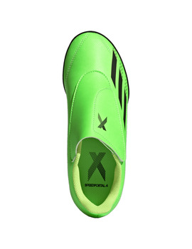 BOTA DE FÚTBOL ADIDAS X SPEEDPORTAL.4 VELCRO TURF JUNIOR, VERDE