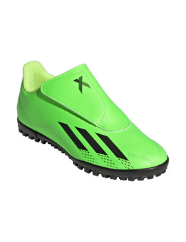 BOTA DE FÚTBOL ADIDAS X SPEEDPORTAL.4 VELCRO TURF JUNIOR, VERDE