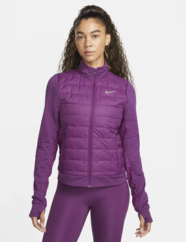 CHAQUETA NIKE THERMA-FIT MUJER, MALVA