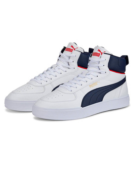 ZAPATILLA PUMA CAVEN MID, BLANCO/MARINO