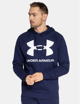 SUDADERA UNDER ARMOUR  BIG LOGO CON CAPUCHA, MARINO