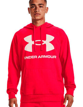 SUDADERA CAPUCHA LOGO GRANDE UNDER ARMOUR, ROJA