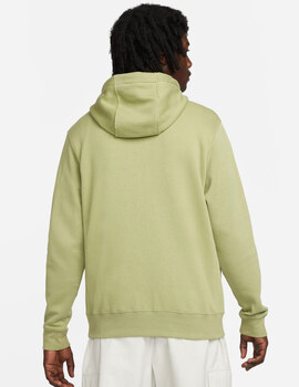 SUDADERA CON CAPUCHA NIKE CON CREMALLERA VERDE