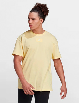 CAMISETA ADIDAS HOMBRE MANGA CORTA, AMARILLO