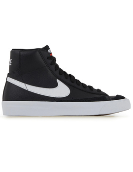 NIKE BLAZER MID '77 BIG KIDS' SHOES, NEGRO