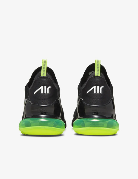 Horno pensión Por lo tanto ZAPATILLA NIKE AIR MAX 270 HOMBRE, NEGRA-VERDE FLUOR