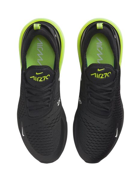 Horno pensión Por lo tanto ZAPATILLA NIKE AIR MAX 270 HOMBRE, NEGRA-VERDE FLUOR