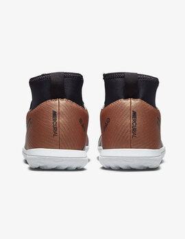 Bota de fútbol nike superfly junior turf, cobre