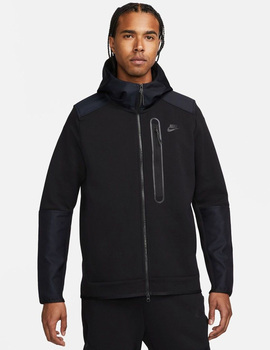 Sudadera abierta nike TECH FLEECE hombre, negra