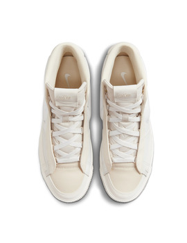 zapatilla alta nike  BLAZER MID VICTORY mujer, piel blanco