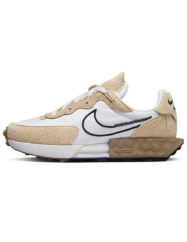 nike Fontanka Waffle mujer, beige/blanco