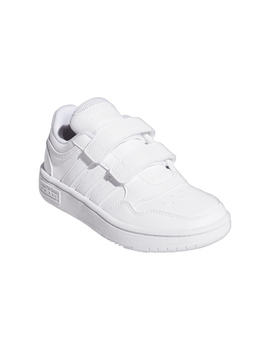 zapatilla adidas HOOPS 3.0  con velcro, blanco